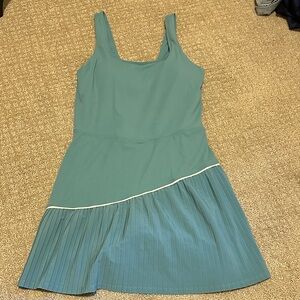 JoyLab Teal Athletic Dress with Pleated Skirt
